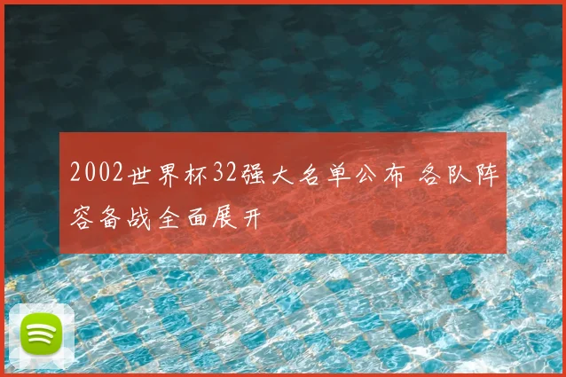2002世界杯32强大名单公布 各队阵容备战全面展开